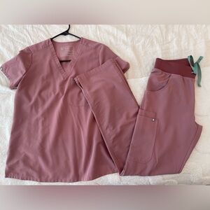 Figs Mauve Scrub Set